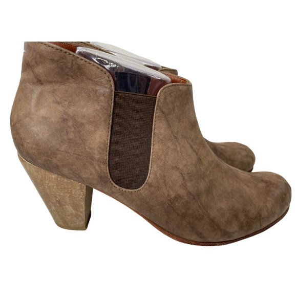 Rachel Comey Women's Sir Barton Brown Leather Heeled Ankle Bootie Size 10M - Picture 1 of 9